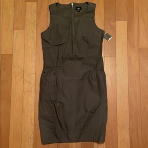 Mossimo Green Summer Dress Pockets Sleeveless NEW WITH TAGS Y2K